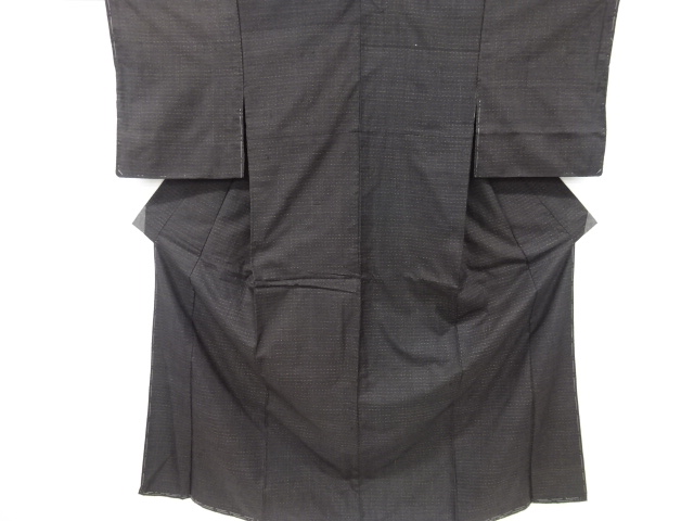 アンティーク　絣柄織り出し手織り紬着物